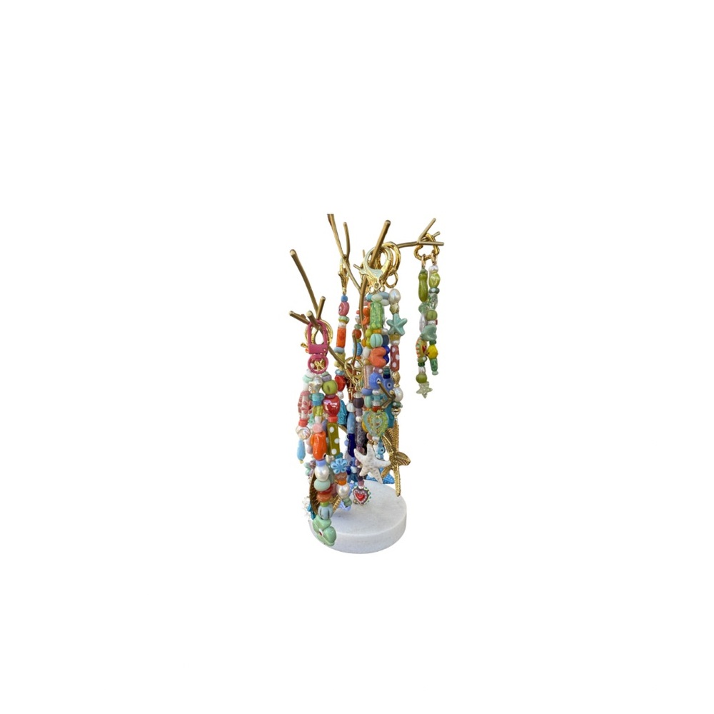 Beaded Multi-Color Tassel Charm Bag Accessory